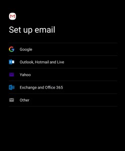 Setting up email in Gmail on Android – Support